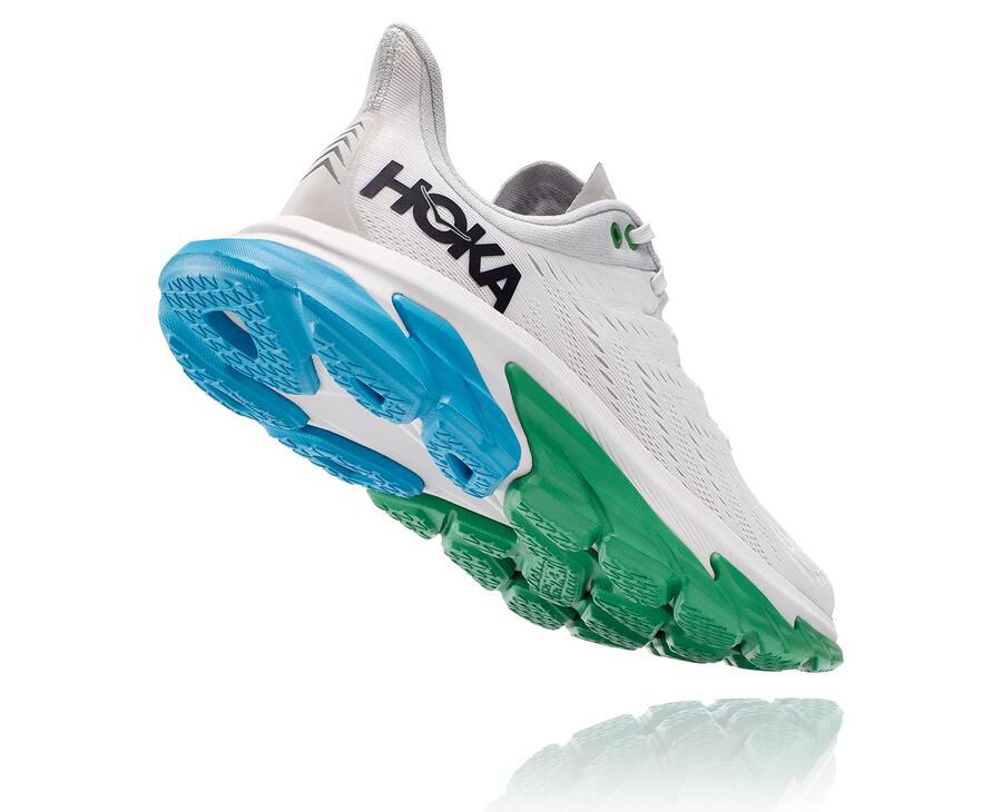 Running Shoes Mens - Hoka One One Clifton Edge - White - ANUCQBI-58